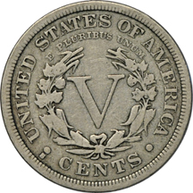 Album (1883 - 1912-S) of Liberty Head nickels.