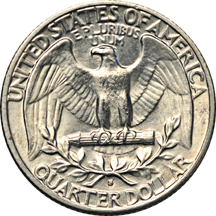 Album (1932 - 1998-S) of Washington quarters.