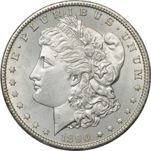 1890-CC and 1891-CC Morgan dollars.