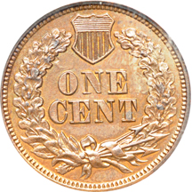 1864 Bronze w/L Rep. Date. ANACS MS-60 Details, cleaned.