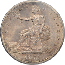 1875-S PCGS MS-62.