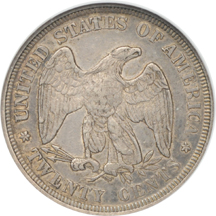 1875 NGC AU-55.