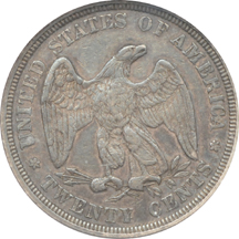 1876 NGC AU-50.