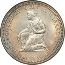 1893 Isabella Quarter. NGC MS-64.