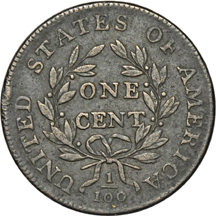 1798 2nd Hair Style, Arc Crack (S-187, R-1). VF details.