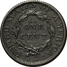 1814 Plain 4 (S-295, R-1). VF details.