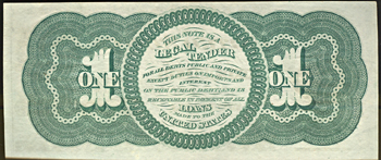 1862 $1.00.  CHCU.