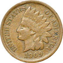 1909-S F/rim marks.