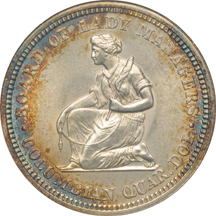 1893 Isabella Quarter. ANACS MS-63.