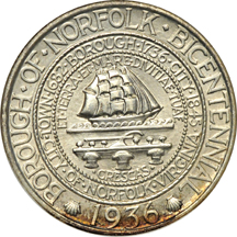 1936 Norfolk, 1936 York and 1937 Roanoke. NGC MS-66.