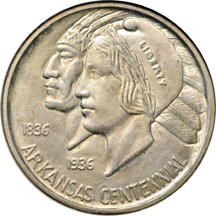 1936-S Arkansas and 1936 Lynchburg. NGC MS-65.