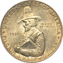 1920 Maine and 1921 Pilgrim. NGC MS-64.