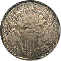 1799 7 & 6 Stars, "Apostrophe" Variety, Large Berries (B-9, BB-166, R-1).  ANACS XF-45.