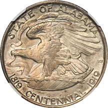 1921 Alabama. NGC MS-66.