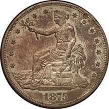 1875-S, 1876 and 1876-CC AU.