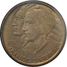 1935-D Arkansas. NGC MS-66.