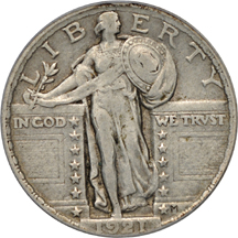 1921 PCGS VF-30.