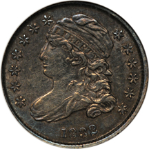 1832 JR-2. ANACS AU-50.