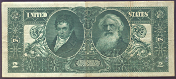 1896 $2.00.  VF.