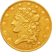 1836 PCGS XF-45.