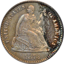 1873 PCGS PF-65.