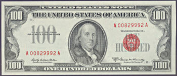 1966-A $100.00.  PMG GemCU-65 EPQ.