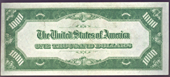 1934 $1,000.00 Chicago.  CU.