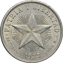 Eighty-eight Twentieth Century Cuban Silver Coins.