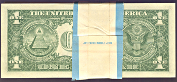 Pack of 100 1957 $1.00.  CHCU.