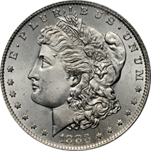 1883-O PCGS MS-66.