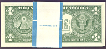 Pack of 1957-A $1.00.  GemCU.