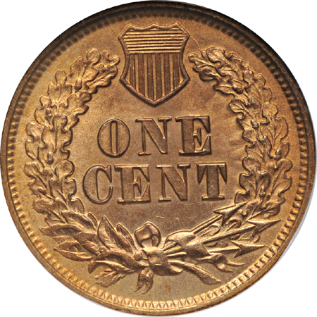 1864 Bronze w/ L. NGC MS-65 RD.