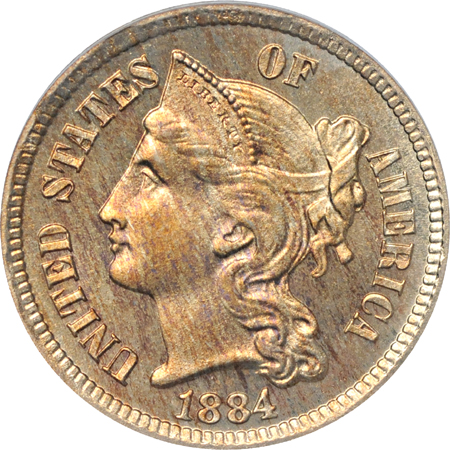 1884 PCGS PF-65.