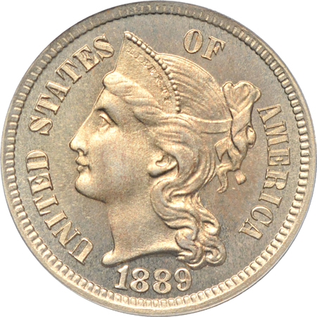 1889 PCGS PF-65.