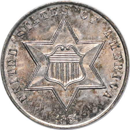 1861 PCGS MS-64.