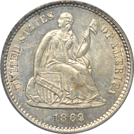 1862 PCGS MS-62.