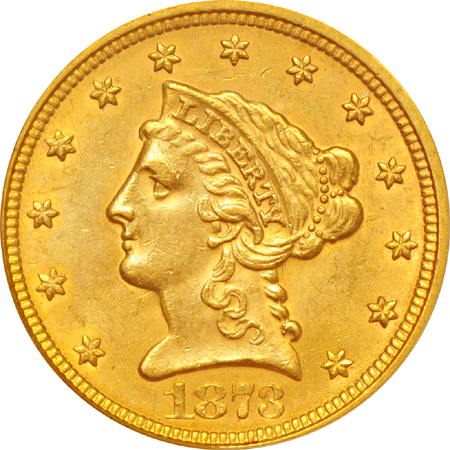 1873 "Closed 3" PCGS MS-63.