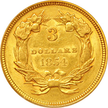 1854 PCGS AU-55.