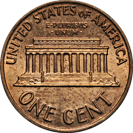 1972 doubled-die Lincoln cent. MS-60, obverse spots.