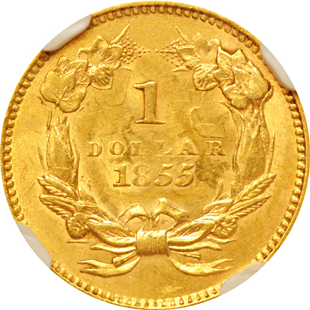 1855 NGC MS-61.