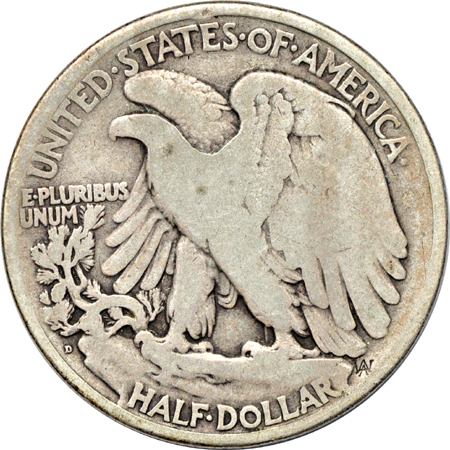 Partial album (1916 - 1947-D) of Walking Liberty half-dollars.