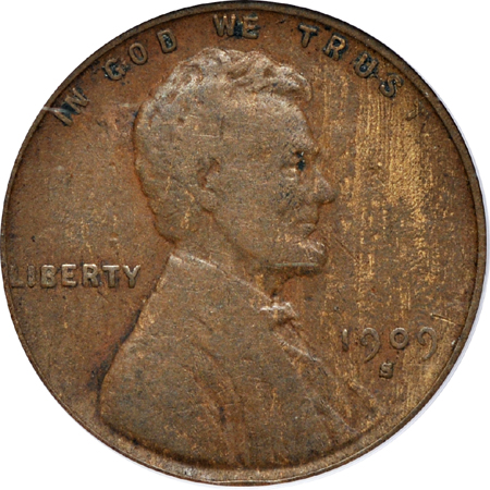 1909-S VDB. PCGS F-12.