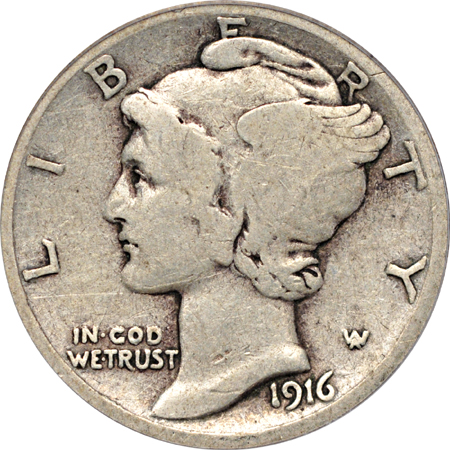 1916-D PCGS VG-8.