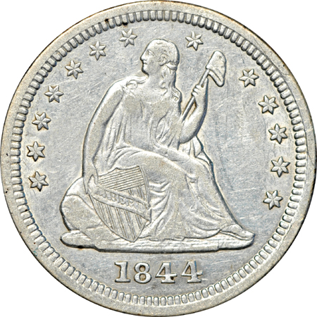 Twenty nineteenth century silver type coins.