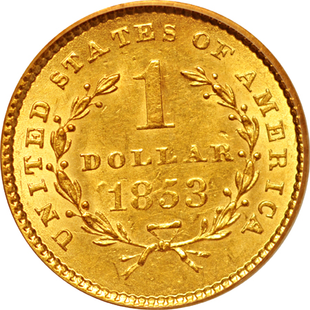 1853 PCGS MS-62.