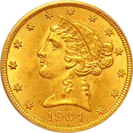 1904 PCGS MS-62.