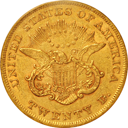 1854 PCGS XF-40.