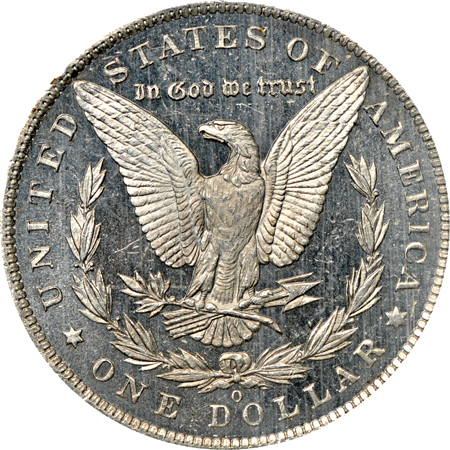 1885-O NGC MS-65 DPL.