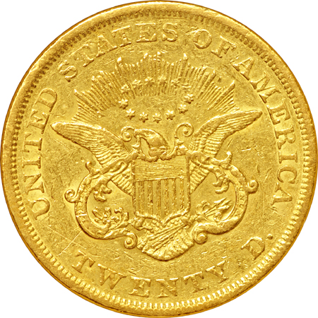 Five Piece 1851 U.S. Gold Type Set.