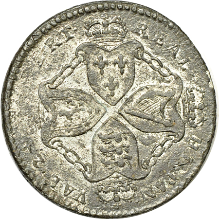 (1688) American Plantation Token. Newman 5-D, Breen 78 (1828 Restrike). Rarity-5, 134.2 grains.